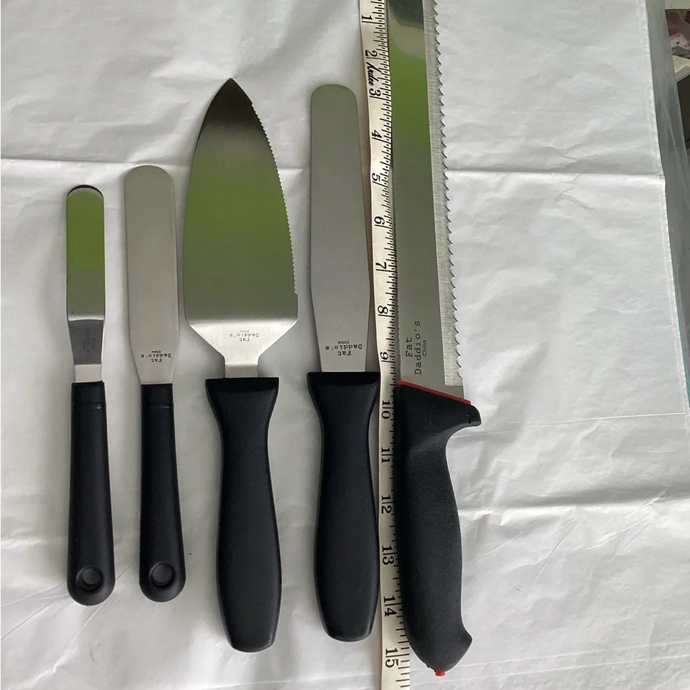 NIB! New! Set of 5 Baker Tool Set Fat Dadio’s Pastries Cakes